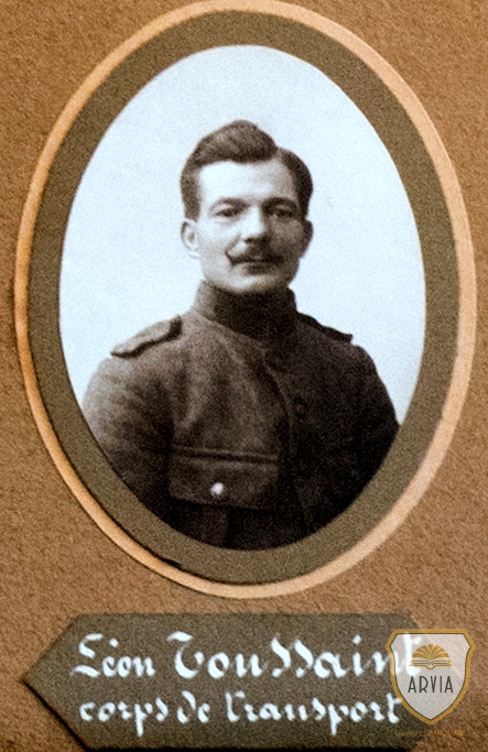 HERVE TOUSSAINT Léon Combattant ARVIA Archives Herve